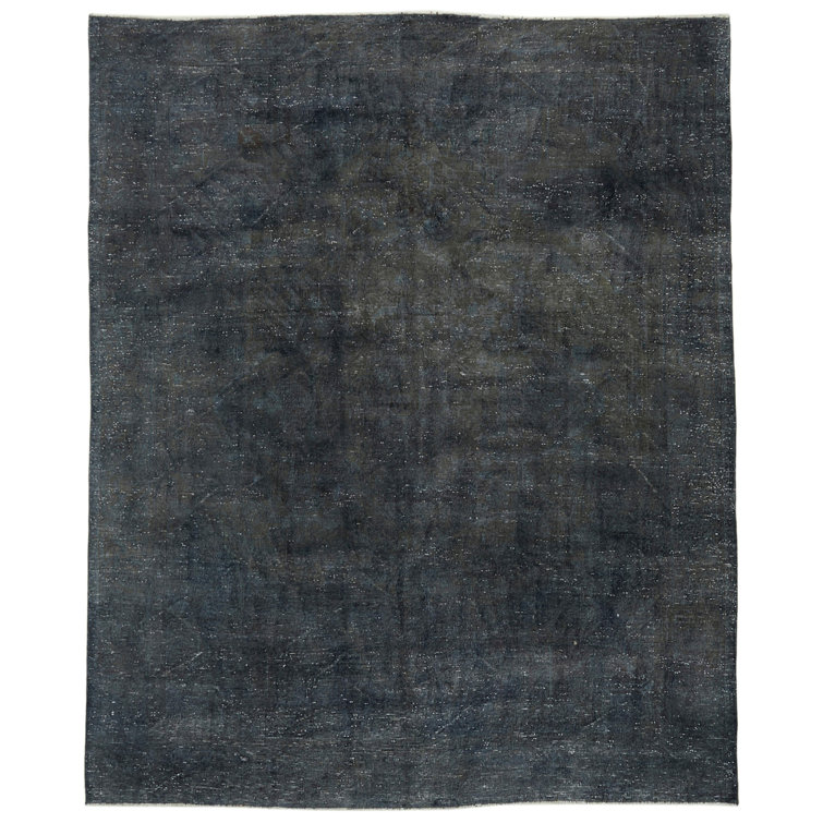 Borough Wharf Hessmer Persian HandKnotted Wool Black Rug Wayfair.co.uk